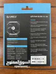  4 5x Lian Li UNI Fan SL120 V2 RGB Black Single Pack —NEW SEALED—