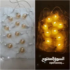  1 - Round white bulbs with extra10 new bulb box - colourful LED lights unique - LED silicon strip