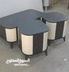  8 طاولات وسط مكون من ثلاث قطع خشب لامنيت 18م الون حسب الطلب مقاسات كبيره