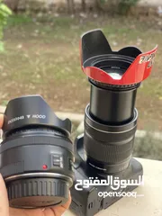 4 كاميرا كانون 800D توب نظافه للبيع مع عدستين