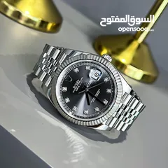  1 Datejust 41 Slate set with diamonds Oyster, 41 mm, Oystersteel and white gold