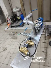  7 مضخه لوارا إيطالي 3فاز أستعمال شهر تعمل على الماء البارد والحار 4حصان +محبس 2أنش وسنوليويت عدد2