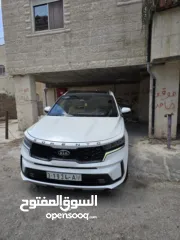  4 كيا سورينتو فل الفل اضافات 7 ركاب لون ابيض