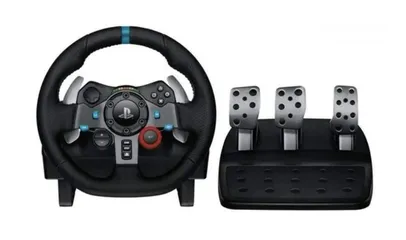  1 Logitech G29 Driving Force Racing Wheel for PS5, PS4 and PC جديد