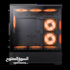  5 كيس جيمنغ  من جيماكس مضيئ رجب تصميم زجاجي رهيب RGB GAMEMAX Vista AB Case Gaming