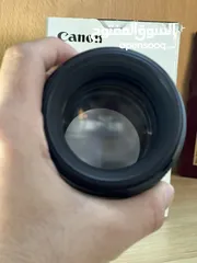  10 عدسة 85mm f1.8 canon ولا خدش في حاله جيدة جذًا لممتازة