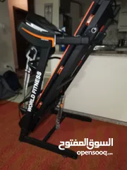  1 جهاز تريدميل world fitness  مستعمل للبيع