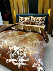  3 لحاف نفخ صيفي مجوز 6 قطع جودة عالية جدا مع كفالة  المقاسات : اللحاف 250×220 الملف 180×200×25 مع مغيط