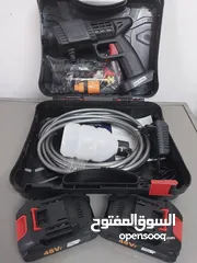  9 مضخة غسيل سيارات شحن مع  بطارية عدد (2) 48 فولت يضاف اجور توصيل