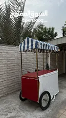  2 عرض ذهبي مكينه أيسكريم الكوري مع كرفان صغير بسعر مميز وقابل للتفاوض