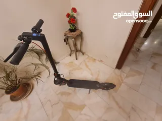  12 سكوتر كهرباء شاومي مستعمل شهر خفيف جدا بمواصفات عاليه