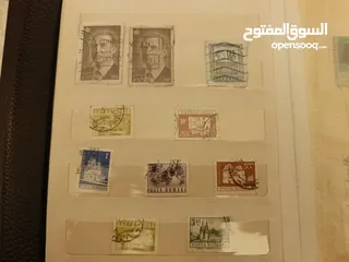 6 طوابع بريدية قديمة
