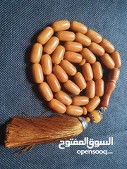  2 سبحة مسبحة  كهرب بولندي لون انتيك  56.48 غم