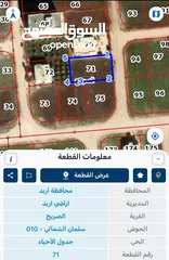 1 قطع ارض للبيع في اربد بالقرب من شارع البتراء