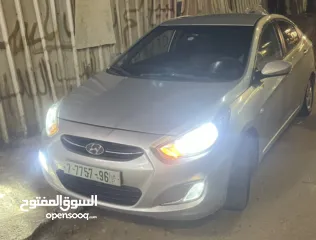  9 هونداي اكسنت  2014  مطور 1400 جير 6 غيار والفحص مرفق بلصور الله يبارك لصاحب النصيب