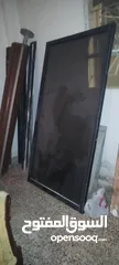  2 باب ألمنيوم سحاب زجاج اسود مع أباجوره
