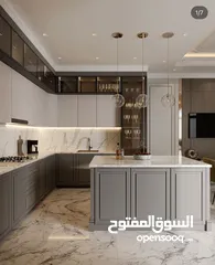  11 شقه فاخره استوديو طابق ارضي مساحه 98 متر / عبدون بجانب تاج مول