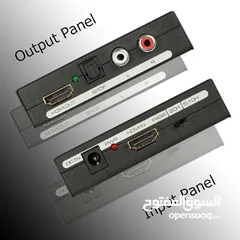  6 HDMI to HDMI + SPDIF + RCA L/R Audio TV Video Extractor Converter Sound Adapter