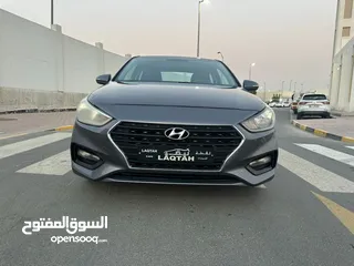  1 هيونداى أكسنت1600 سى سى موديــل 2018بدون حوادث خليجـــــــــى كشافات ضباب تكييــــف باورسنترلوك