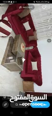  1 طقم كنب احمر للبيع
