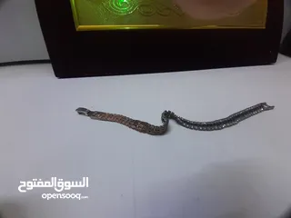  11 أسوار نوع بلاك ستاتي حجر الماس على برونز اصلي للسيدة وهدية للرجل مسبحة فاخرة نفس الطراز واللون