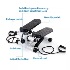 15 جهاز  الخطوات الرياضي ميني ستيبر  Mini stepper جهاز مشي خطوات مع احبال جهاز المشي رياضي