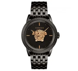  1 ساعة VERSACE Medusa لون اسود و روز جولد