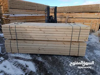  6 خشب ابيض Pine KD  و خشب سويد Spruce جاهز للشحن من اوروبا الى العقبة بافضل سعر