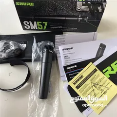  2 shure sm57 مايك ماركه شور جديد غير مستخدم