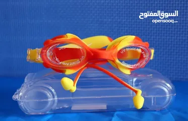  3 نظارة سباحة للأطفال سيارة سيلكون "S-66B".