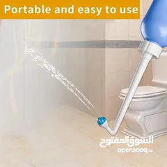  1 شطاف متنقل للسفر و الرحلات والبر تُتيح لك زجاجة الشطاف تنظيف نفسك بالماء بدلاً من ورق التواليت.