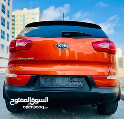  5 KIA SPORTAGE 2013 ORANGE GCC WITH SUNROOF