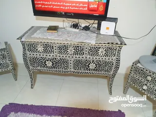  7 قنصل مدخل  او غرفة ضيوف او بيرو غرفة نوم عظم هندي