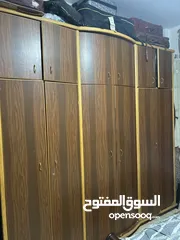  3 سرير خشب للبيع +خزانة طابقين تقيلة+ تسريحة مصرية دمياطية ثقيل