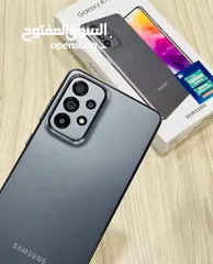  1 سامسونج A73 مستعمل نضيف رام 8+8 وجيجات 256 أغراضة والكرتونه الأصلية متوفر توصيل