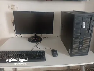  1 كمبيوتر مكتبي كامل للبيع – مع شاشة 22 بوصة – جاهز للاستخدام الفوري
