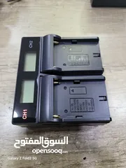  2 شاحن بطاريات كشاف كاميرا charger for camera