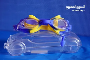  2 نظارة سباحة للأطفال سيارة سيلكون "S-66B".