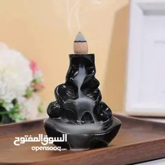  7 مباخر بورسلان مع بخور هرمي