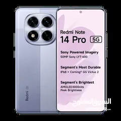  6 XIAOMI NOTE 14 PRO ( 512GB ) / RAM 12 -5G- NEW /// شاومي نوت 14 برو ذاكرة 512 رام 12 الجديد