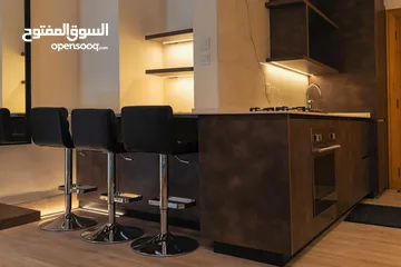  5 ستوديو مفروش فاخر للايجار في برج داماك العبدلي . جديد لم يسكن اثاث فاخر