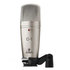  1 Behringer C-1 Professional Large-Diaphragm Studio Condenser Microphone ميكرفون ت