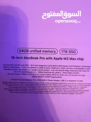  3 MacBook pro 16 inch M3 max chip