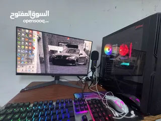  1 بيسي وشاشة مع كامل ملحقاته (للبيع او للبدل على لابتوب)