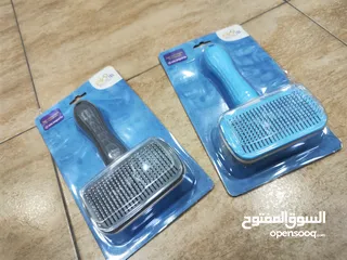  2 فراشي شعر للقطط و الكلاب ، شاهد الوصف لتتعلم اهميه تمشيط شعر قطتك