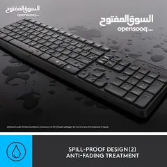  2 ماوس + كيبورد وايرليس لاسلكي مكتبي معرب من شركة لوجيتيك أصلي LOGITECH MK235 WIRELESS DESKTOP KIT