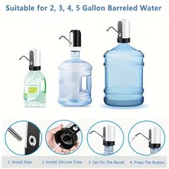  4 Electric Water Bottle Pump