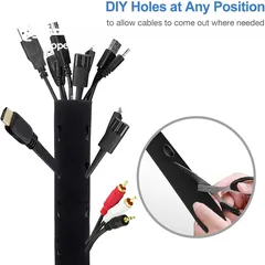  2 JOTO Cable Management Sleeve, 19-20 Inches