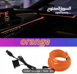  1 car interior dashboard light orange