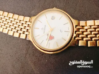  1 ساعة أصلية تحفه Crovana SWISS MADE مذهب كوارتز